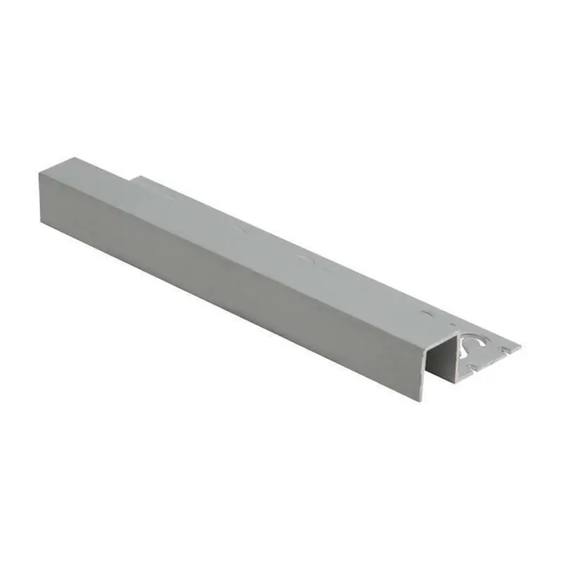 Evia 12.5Mm Matte Silver Aluminium Square Edge Tile Trim – 2.5M 1