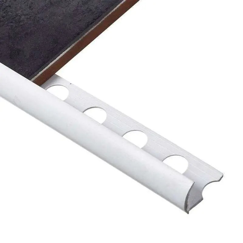 Evia 8Mm × 2.5M Pvc Round-Edge Tile Trim – White 1