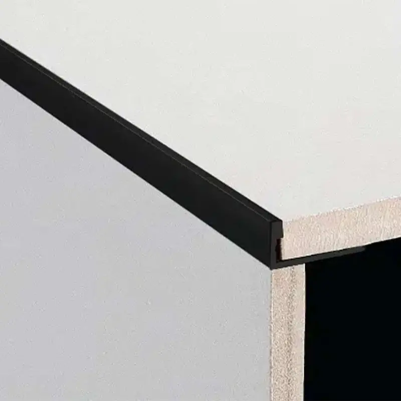 Evia Matte Black Aluminium Tile Trim – L-Shaped Edge, 12.5Mm X 2.5M 1