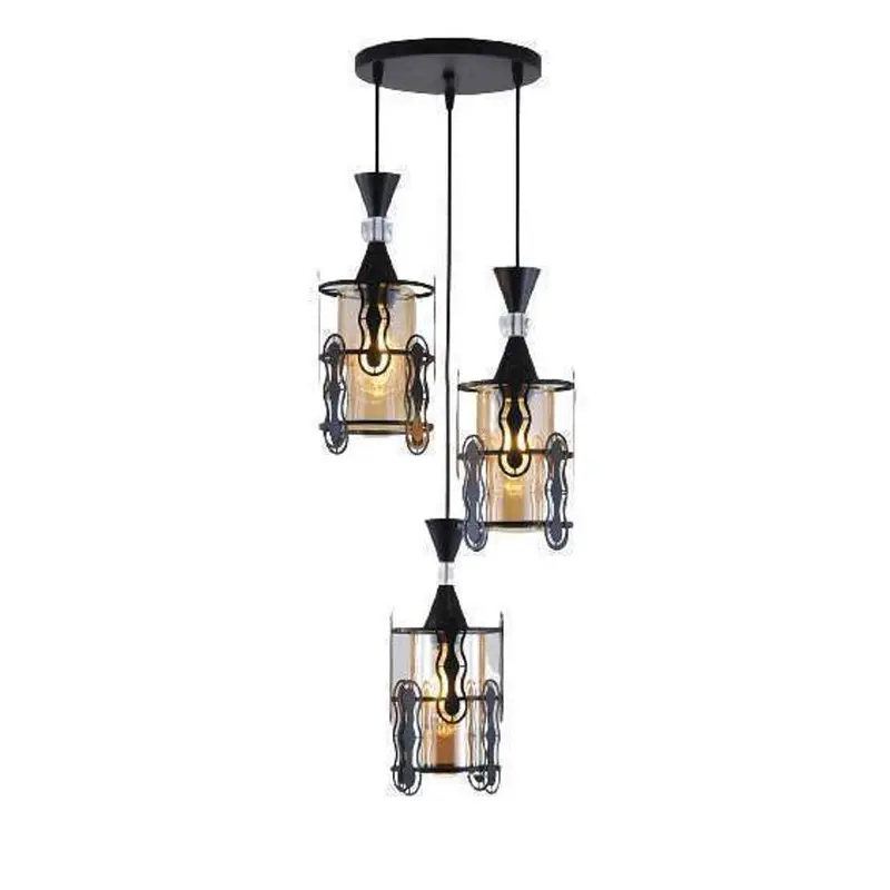 Fantasy Star-Shaped Ceiling Pendant – Three-Light Cluster, Decorative Accent 1