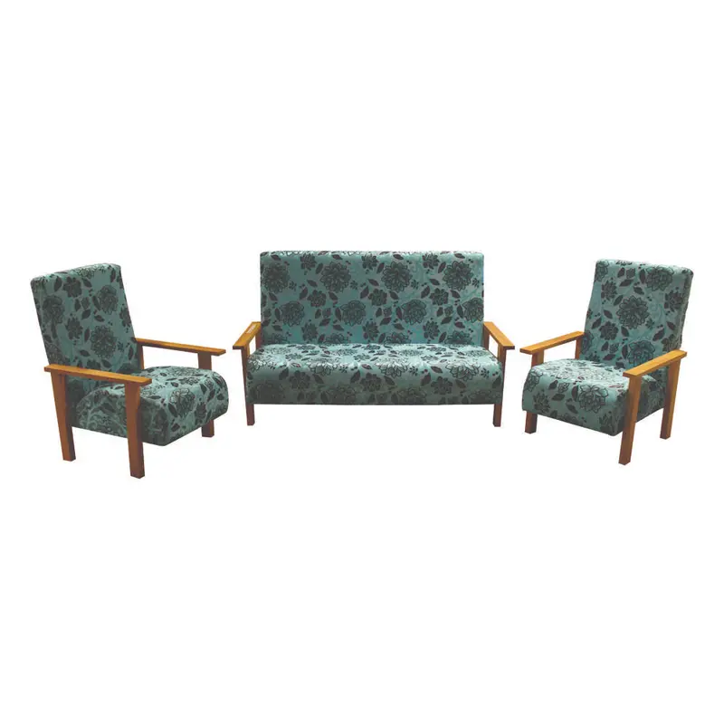 Fauna Koki Modular Fabric Sofa Set – 3+1+1 Configuration In Assorted Colors 1