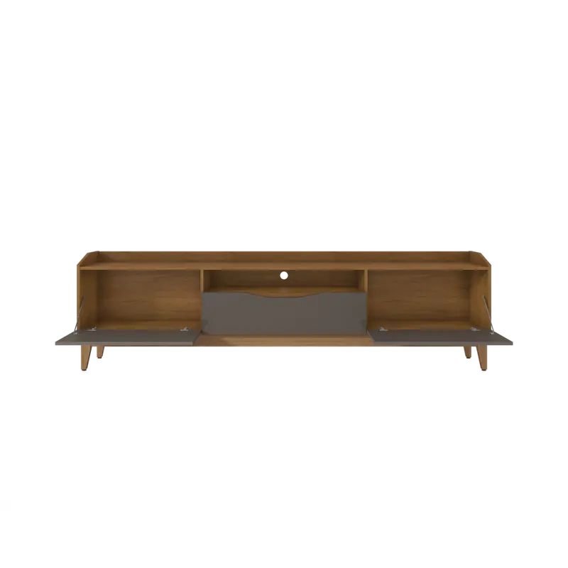 Fb Ravena Tv Stand – 1800X433X615Mm Cedar & Pearl Grey Gloss Finish (No Warranty) 1