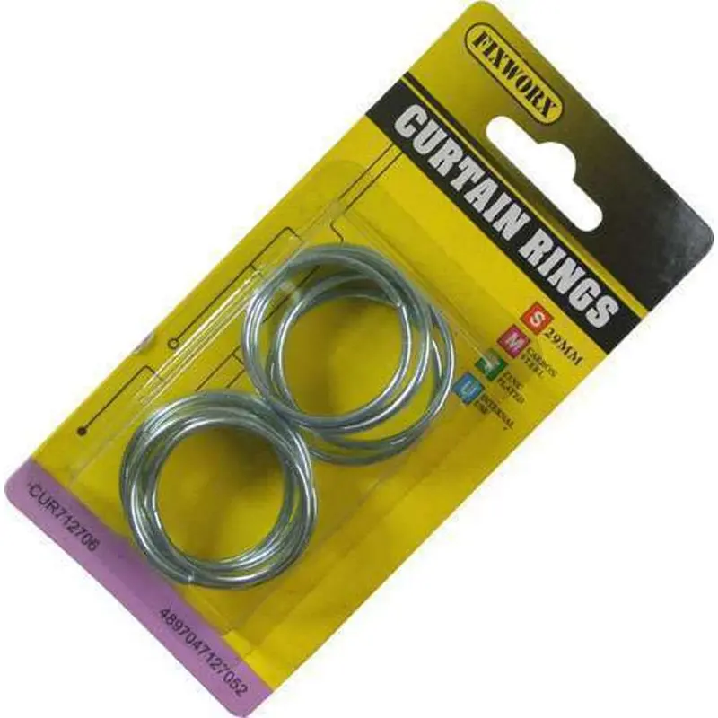 Fixworx 29Mm Zinc-Plated Curtain Rings – Pack Of 10 1
