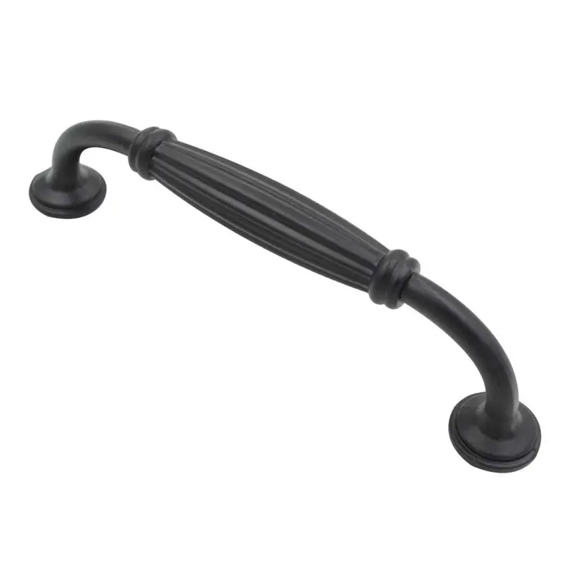 Fixworx Black Zinc Alloy Drawer Pull – 128 X 147Mm Contemporary Design 1