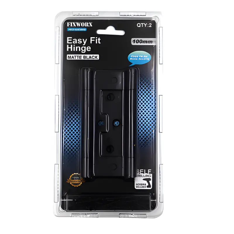 Fixworx Easy-Fit Matte Black Hinge – 4 Inch (100Mm) For Quick Installation 1