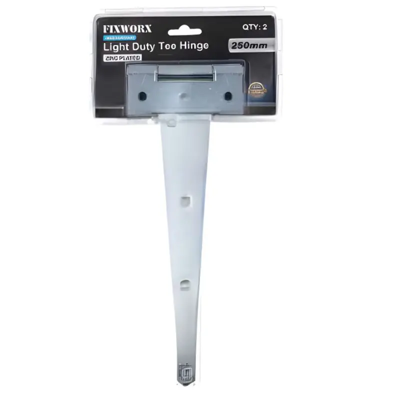 Fixworx Extra-Light-Duty Tee Hinge – Zinc-Plated, 10" (250 Mm), Cd2 Series 1