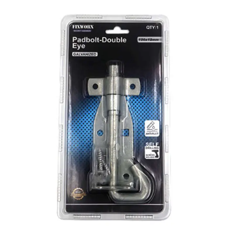 Fixworx Galvanized Double-Eye Padbolt – Heavy-Duty, 150Mm × 12Mm 1