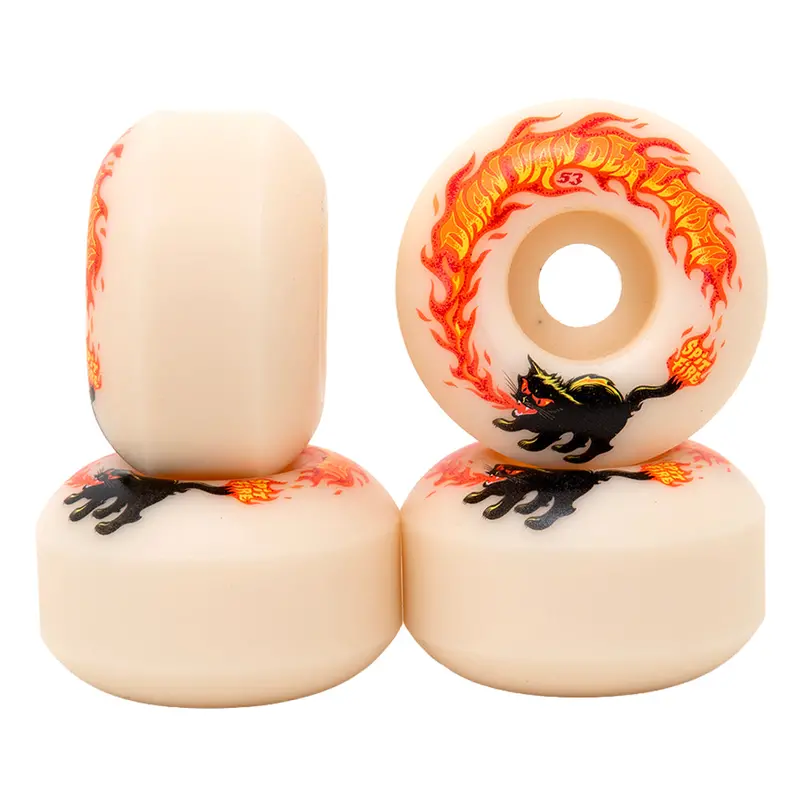 Formula Four Classic Daan Pyrocat Skate Wheels – 53Mm, 99A Durometer) 1