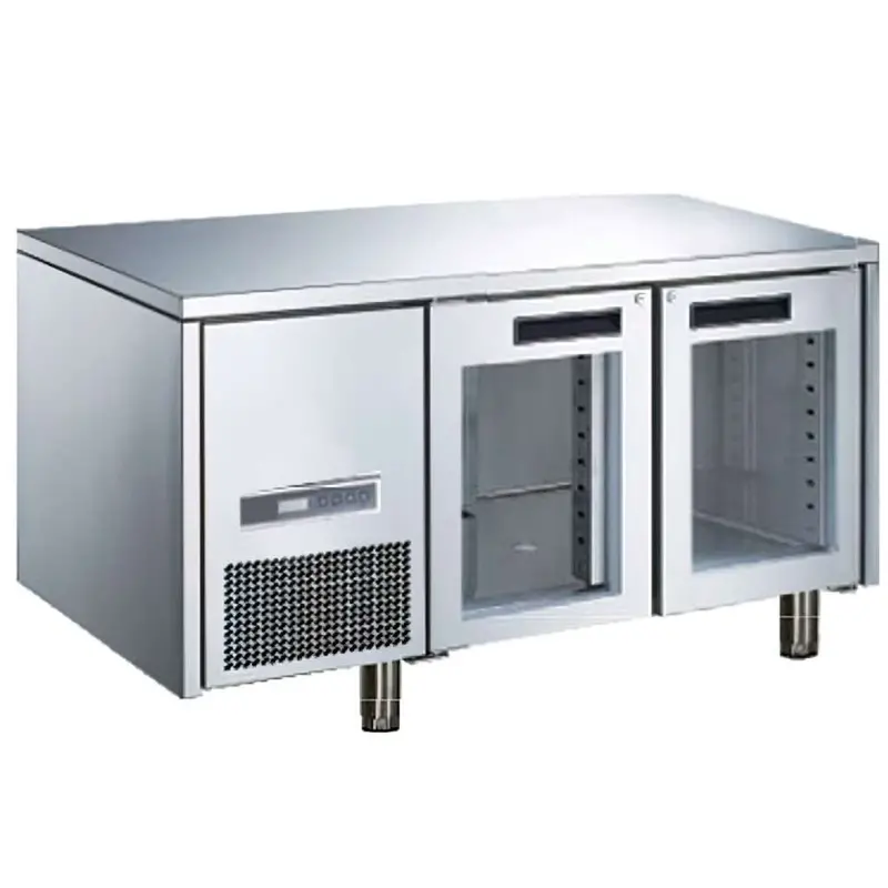 Getra Stainless Steel 2-Door Commercial Counter Chiller 1