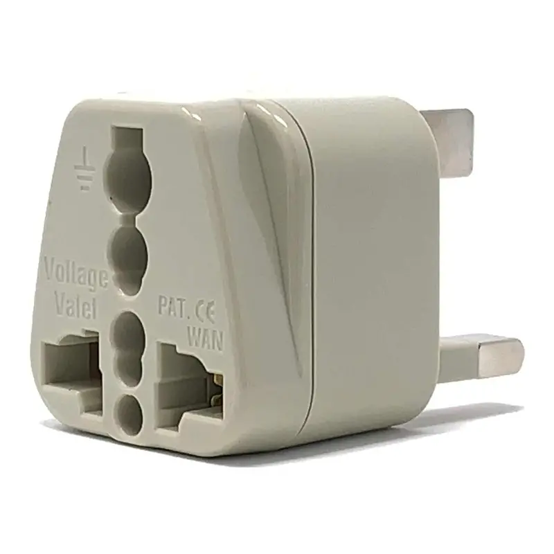 Grounded Ac Power Plug Adapter: Us To Uk Standard 1