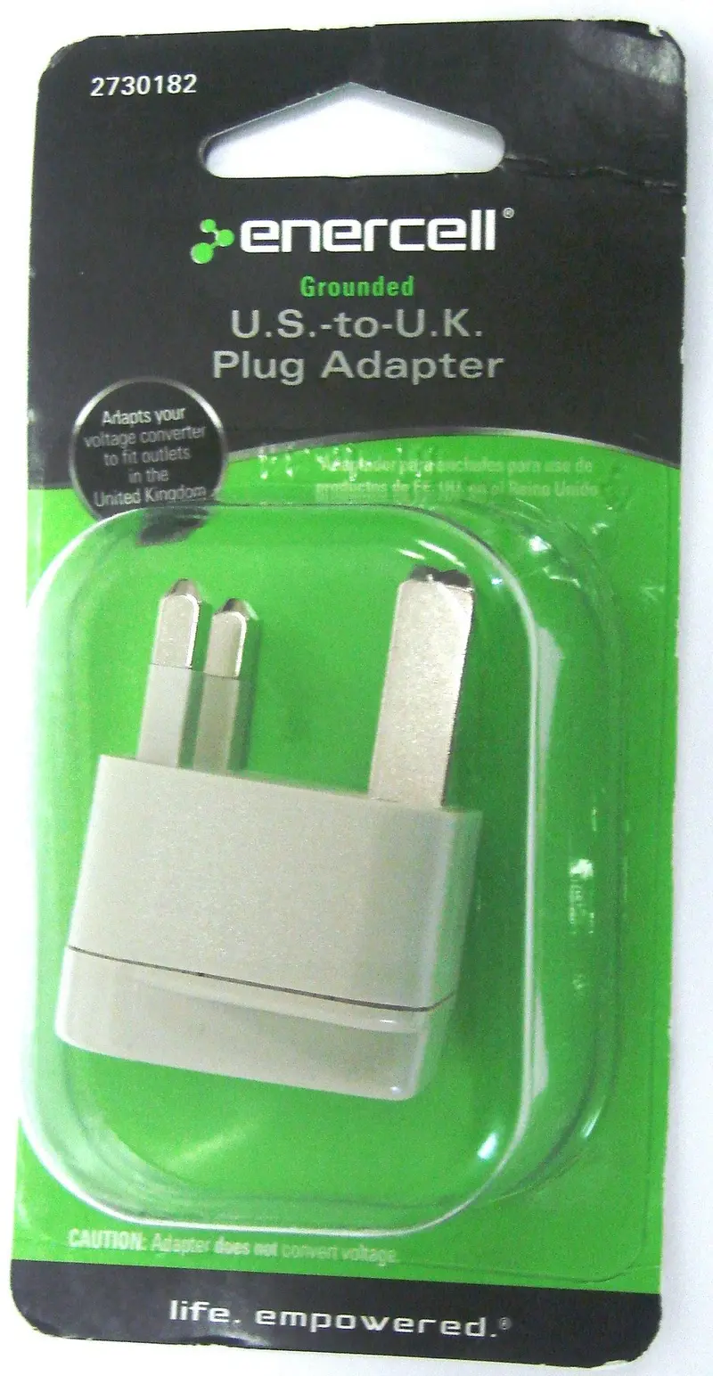 Grounded Us-To-Uk Travel Plug Adapter For Safe International Use 1