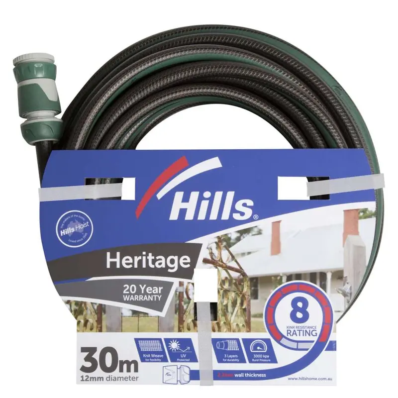 Hills Heritage Heavy-Duty Garden Hose – 12 Mm X 30 M Uv-Resistant Rubber Blend 1