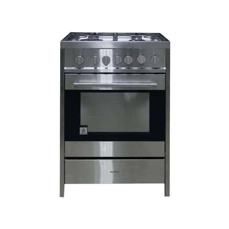 Home Basics 60Cm Freestanding Gas Oven Cooker – 4 Burner With Gas Oven 1