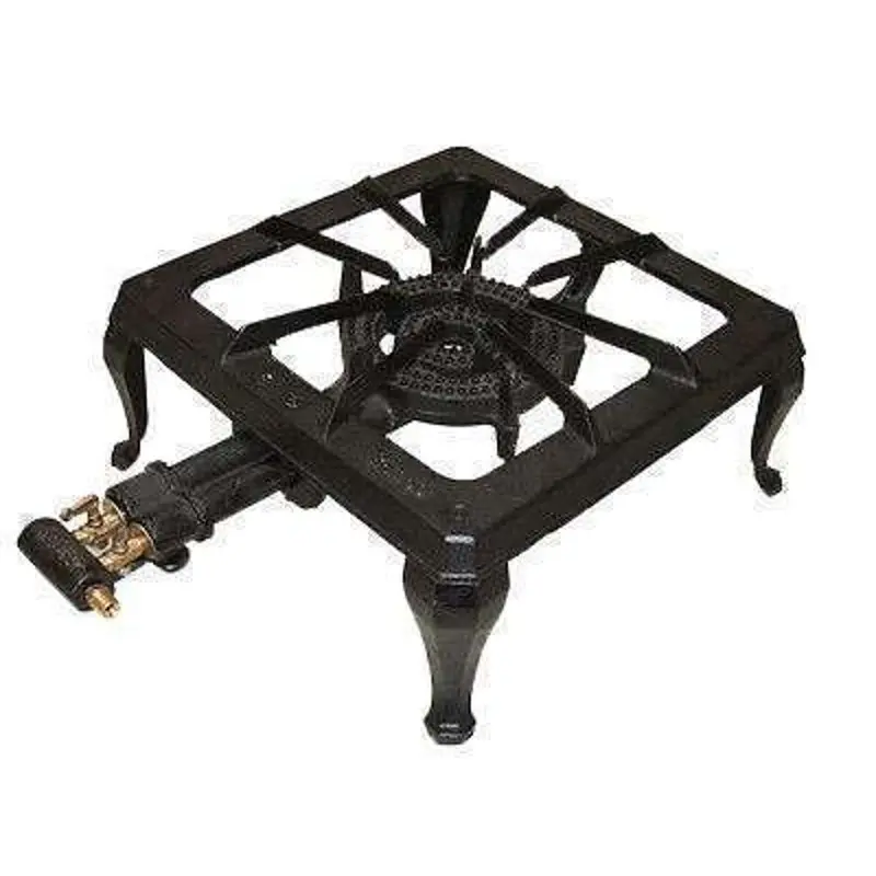 Home Basics Dual-Ring Cast Iron Wok Burner – Single Burner Stove (2 Units) 1
