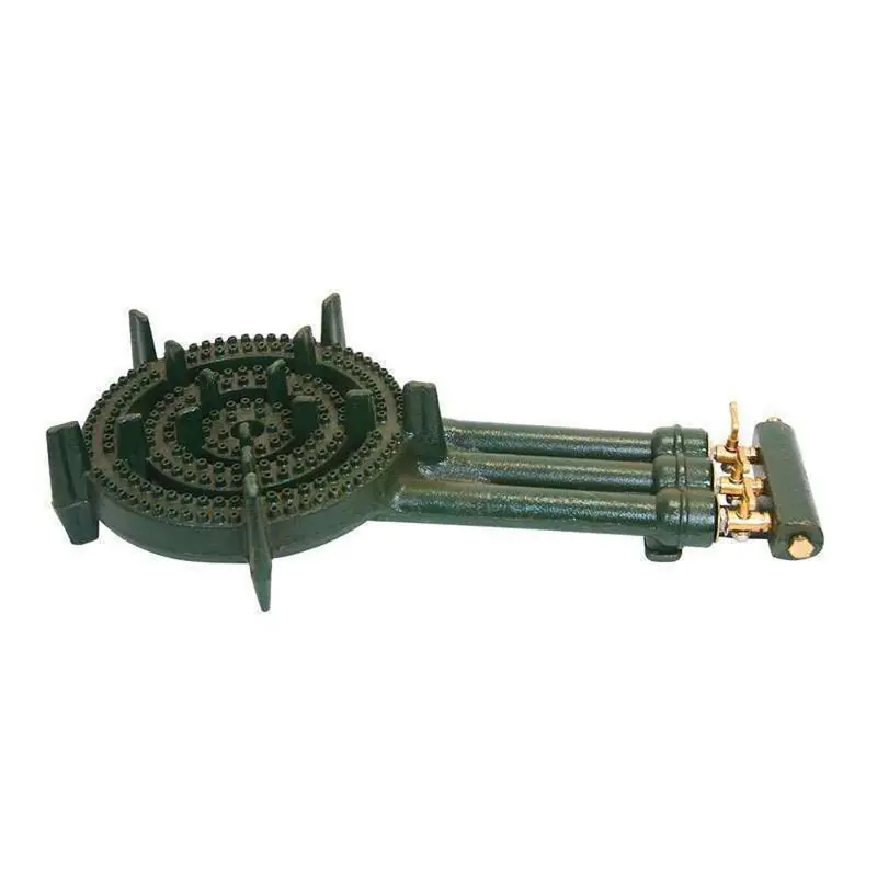 Home Basics Triple-Ring Cast Iron Stove – Compact 1-Burner Unit (2 Pack) 1