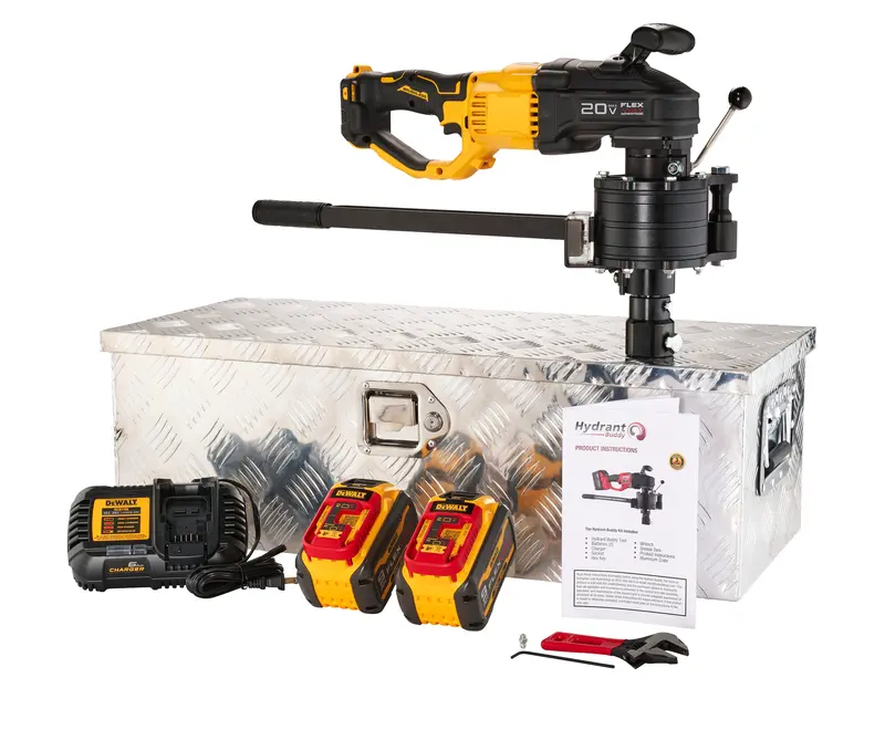 Hydrant Buddy For Dewalt Tools – Fire Hydrant Flushing & Valve Exercise Kit 1