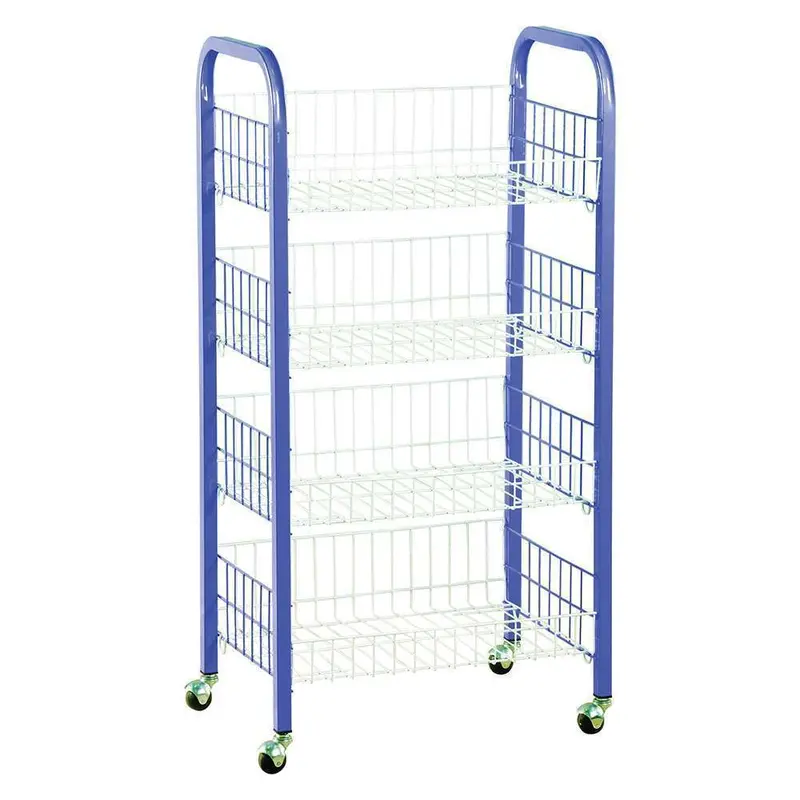 Ivan Arif 4-Tier Metal Storage Rack – Industrial-Style, No Warranty Included 1