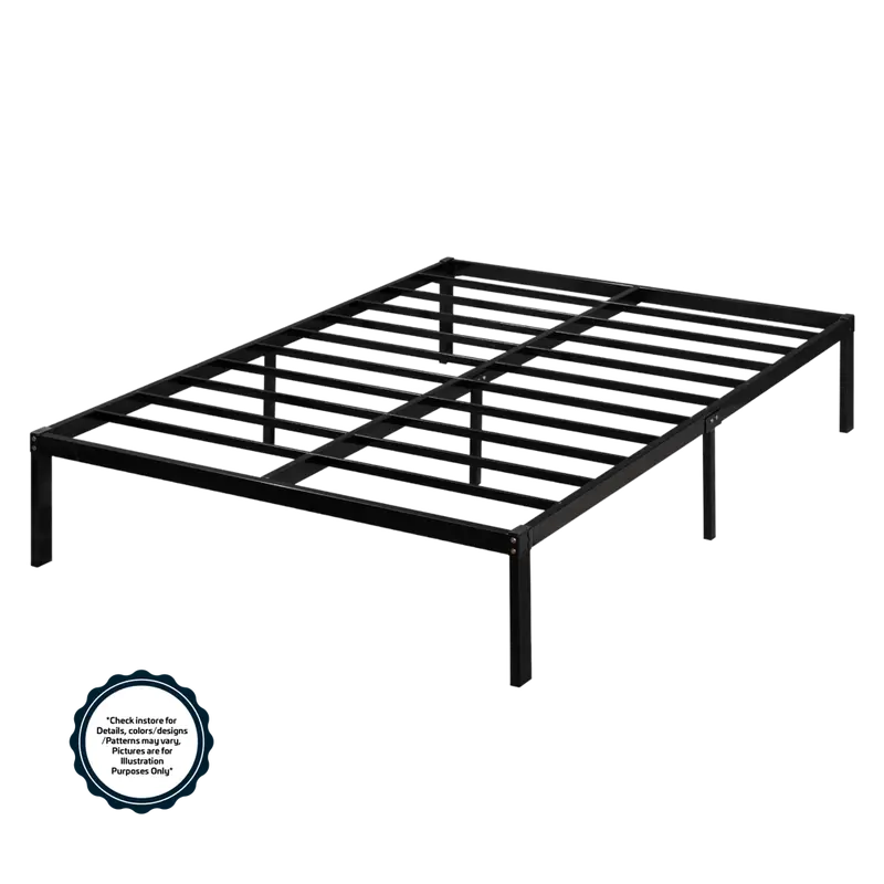 Ivan Metal Double Bed Frame – Black, 1880 X 1370Mm (Kd2560) 1