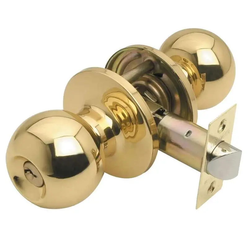 Lane Bala Entrance Handle Set – Polished Brass 1