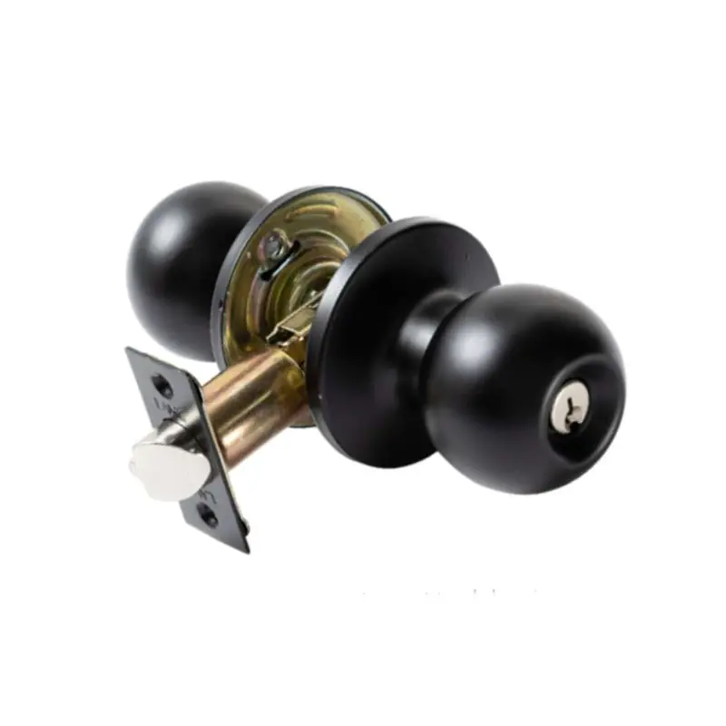 Lane Bala Matte Black Entrance Door Hardware Set 1