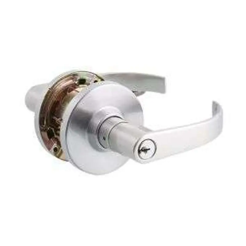 Lane Fire L8 Commercial Entrance Lever Handle – Brushed Stainless Steel 1