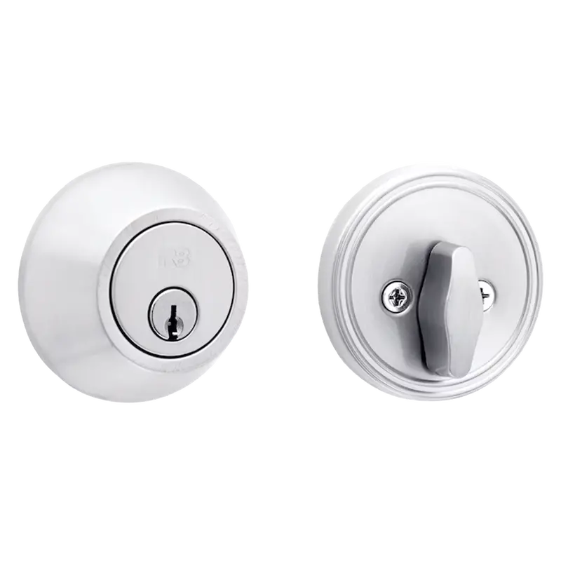 Lane Single-Cylinder Deadbolt Lock – Satin Stainless Steel 1
