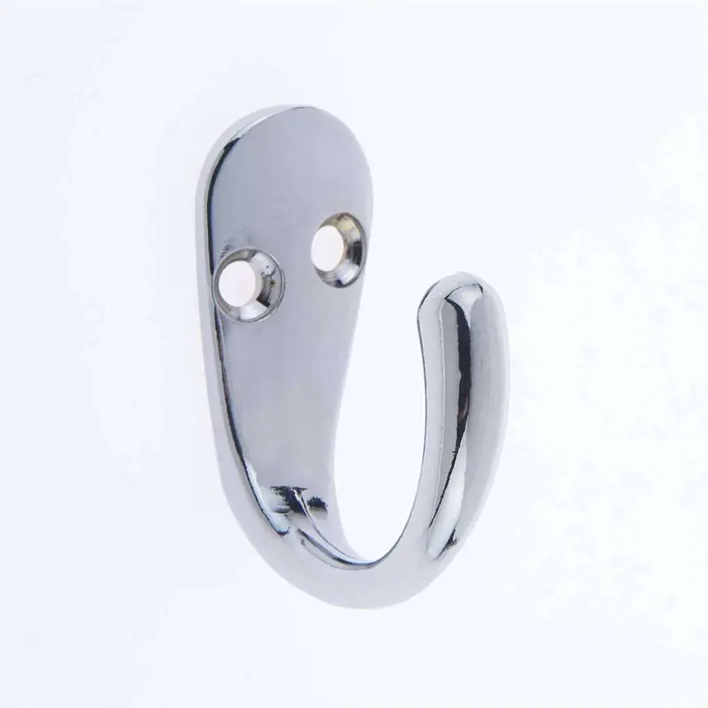 Large Chrome Single Robe Hook – Fixworx Bathroom & Wardrobe Accessory 1