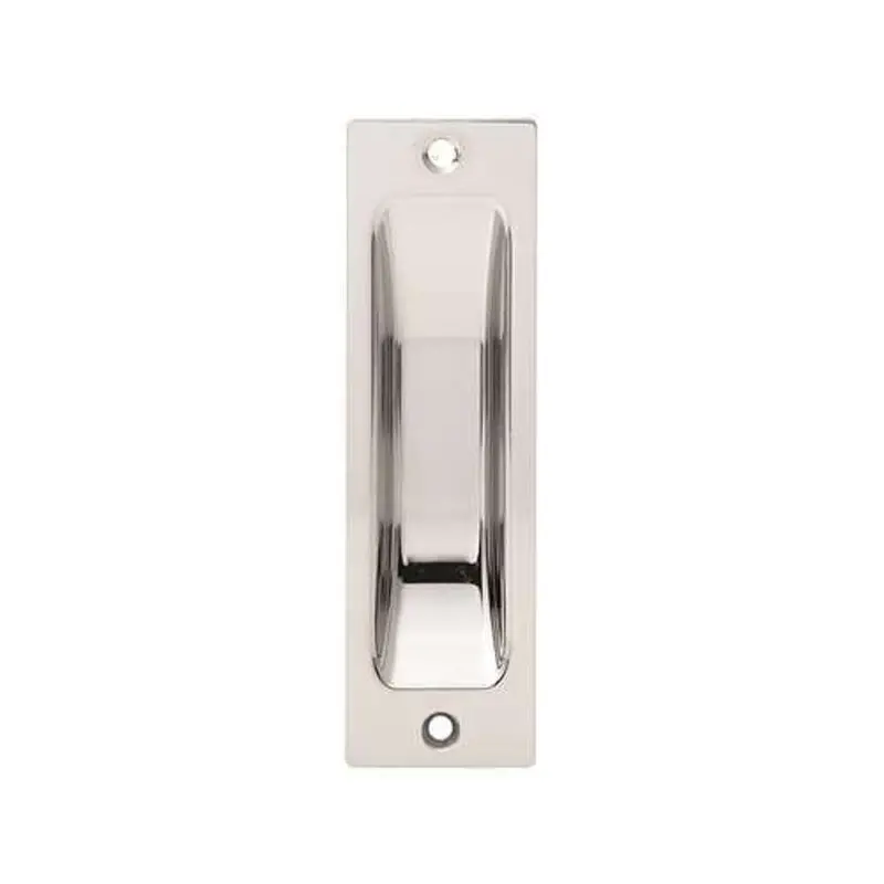Lockwood Satin Chrome Flush Pulls – Modern Interior Door Hardware 1