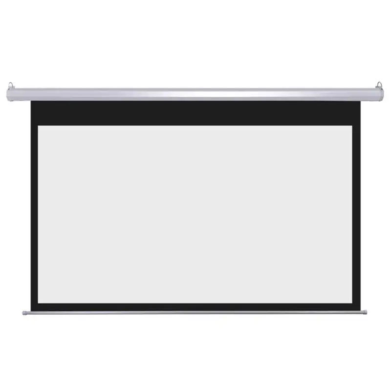 Loctek Motorized Wall-Mount Projector Screen – 133-Inch Diagonal, Retractable Design 1