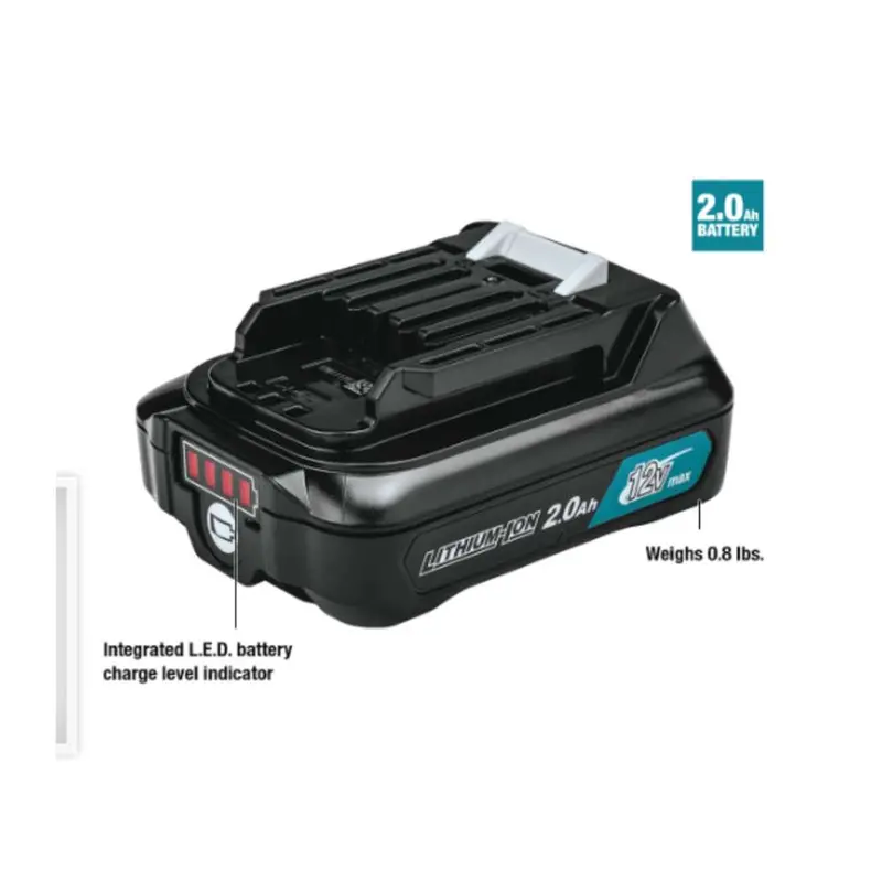 Makita 12V Lithium-Ion Battery – 2.0Ah Compact Power Pack For Cordless Tools 1