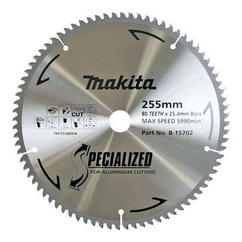 Makita 260Mm Aluminium-Cut Mitre Saw Blade – 80 Tooth 1