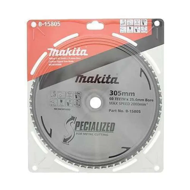 Makita 305Mm Cold-Cut Metal Cutting Blade – 60-Tooth Carbide-Tipped 1