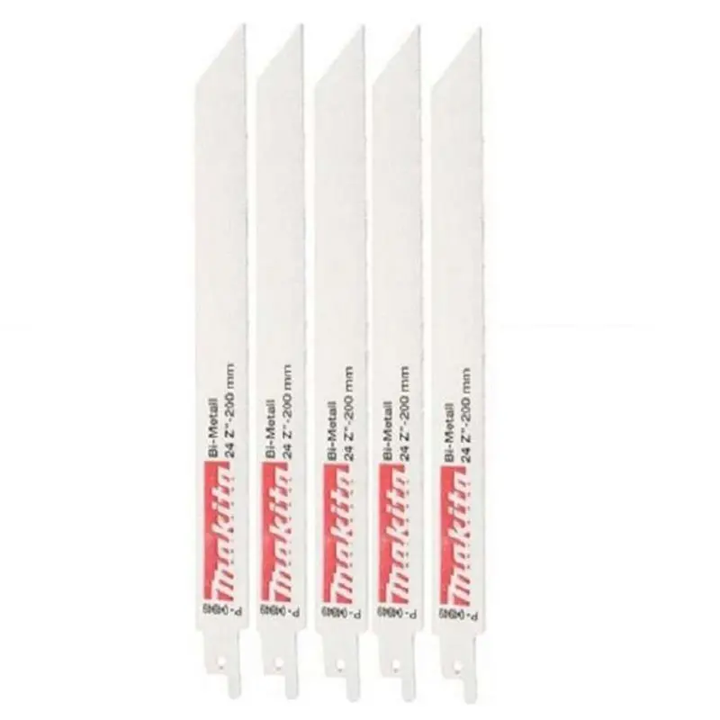 Makita Reciprocating Saw Blade Set – 5-Pack For Steel Cutting, 200Mm 1