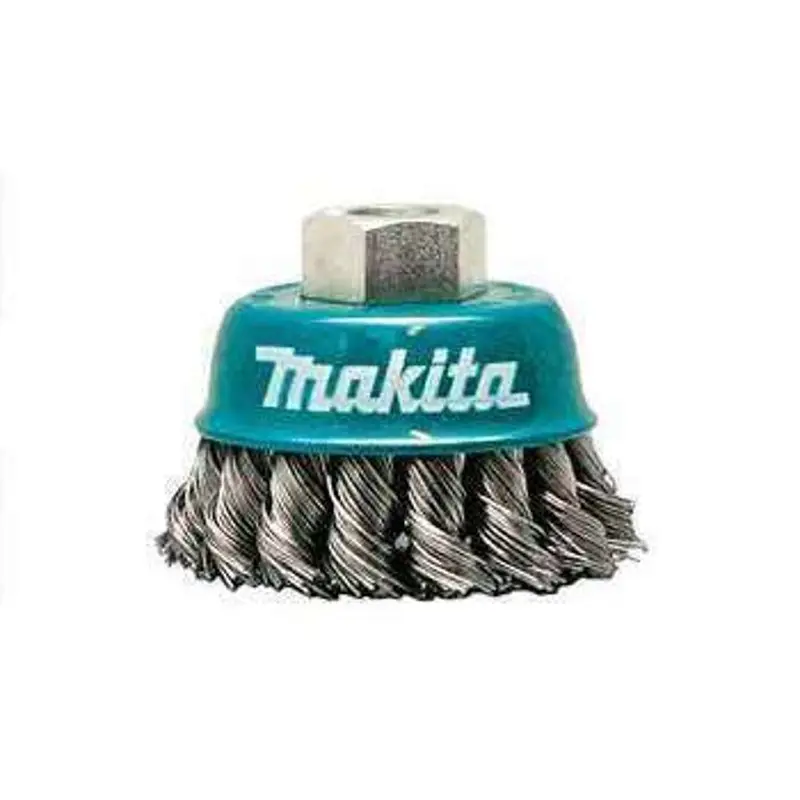 Makita Twisted Steel Cup Wire Brush – M14 Thread, 60Mm Diameter 1