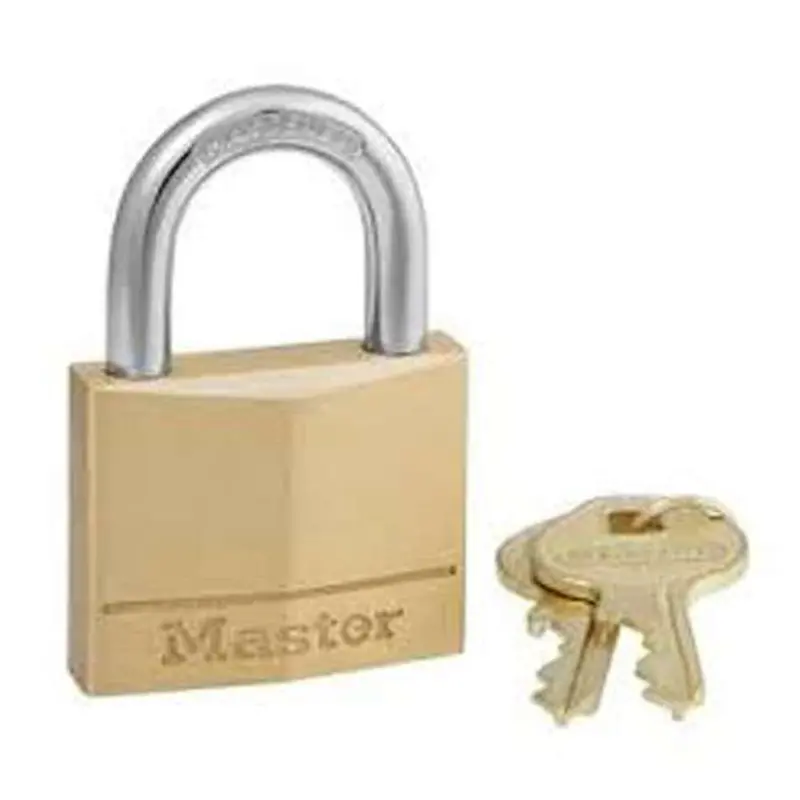 Master Brass Padlock With 40Mm Wide Body And Long Hardened Steel Shackle 1