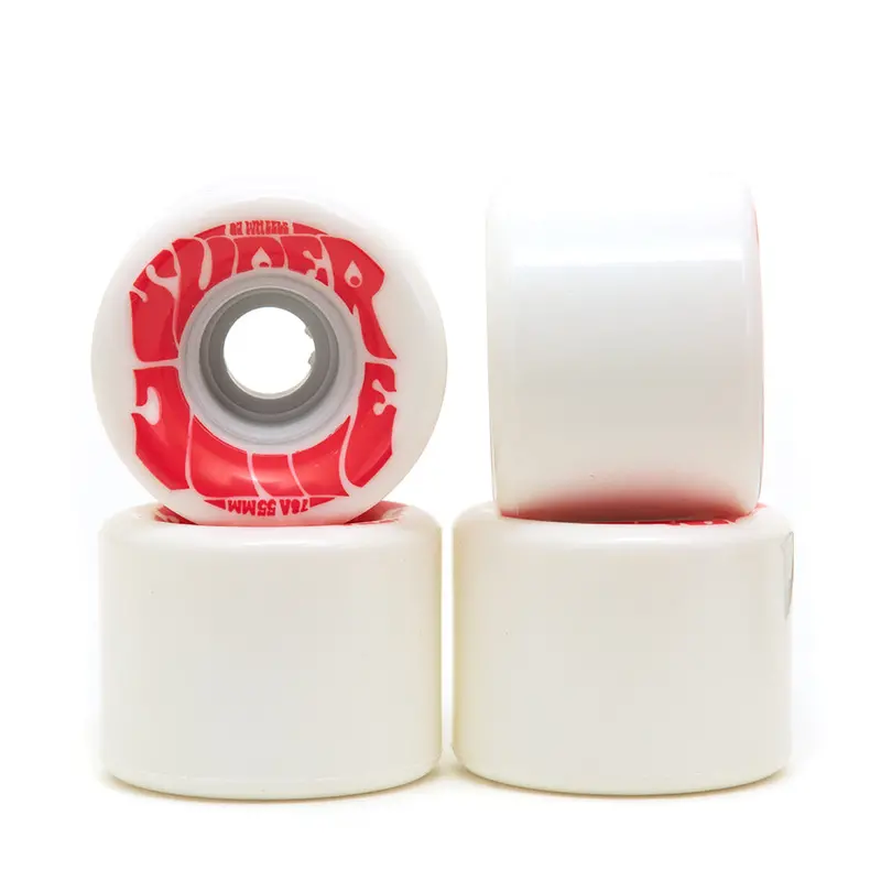 Mini Super Juice 55Mm Wheels – White & Red, 78A Durometer 1