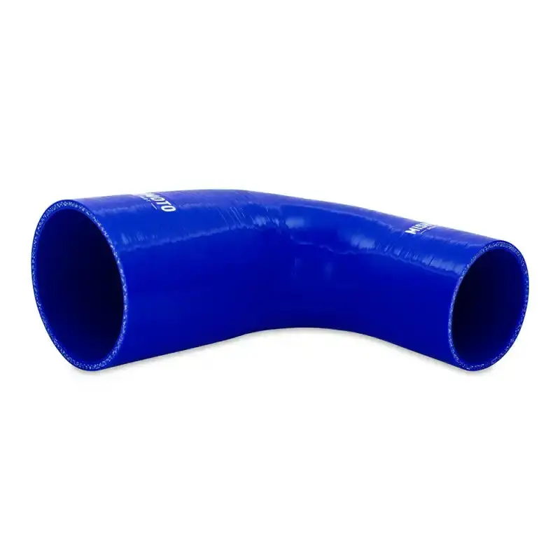 Mishimoto 2.5" To 3.0" Blue Anodized 90° Transition Coupler For Exhaust Systems 1