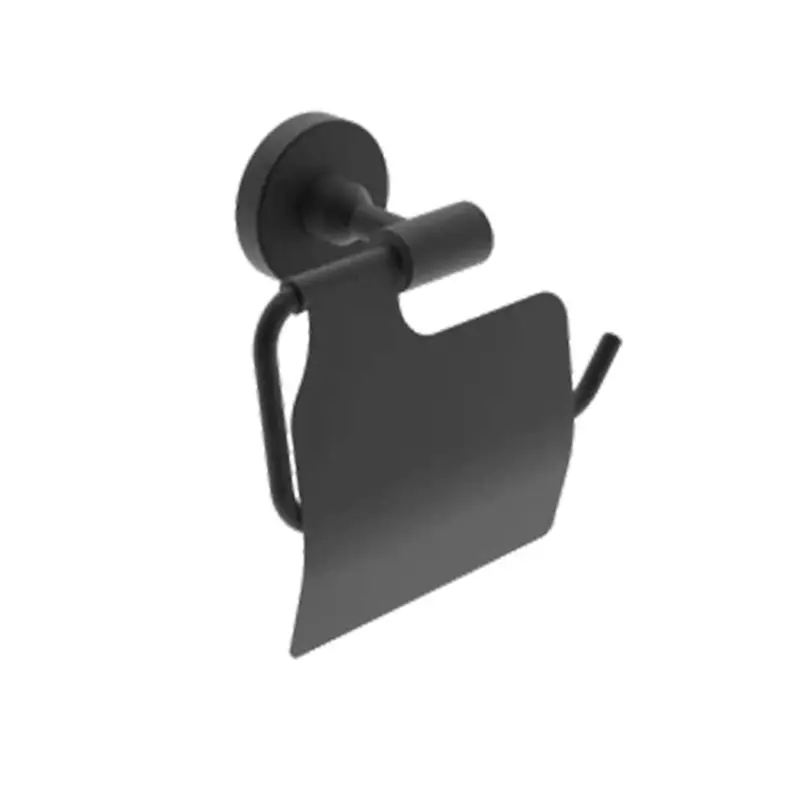 Neptune Ii Concealed Toilet Paper Holder – Matte Black Finish, 55 × 58Mm 1