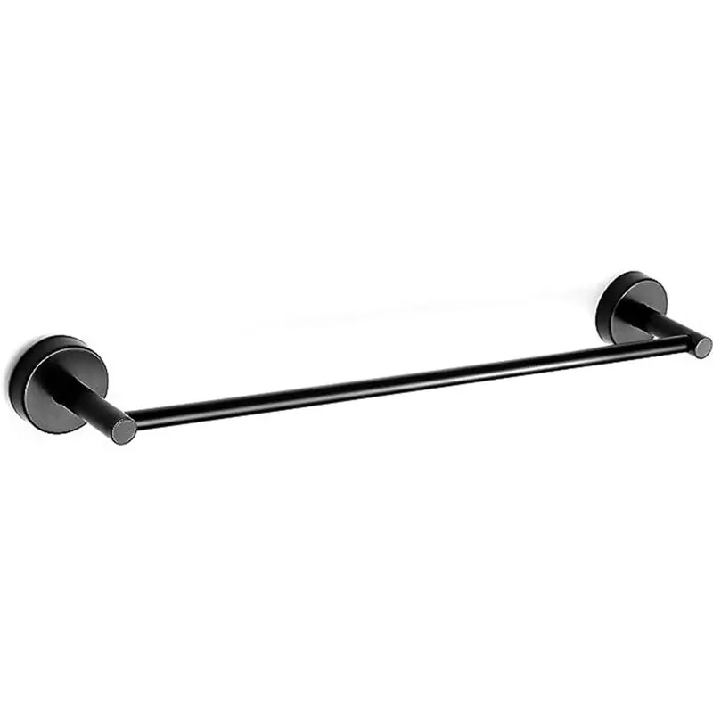 Neptune Ii Matte Black Single Towel Bar – 560 × 71Mm 1