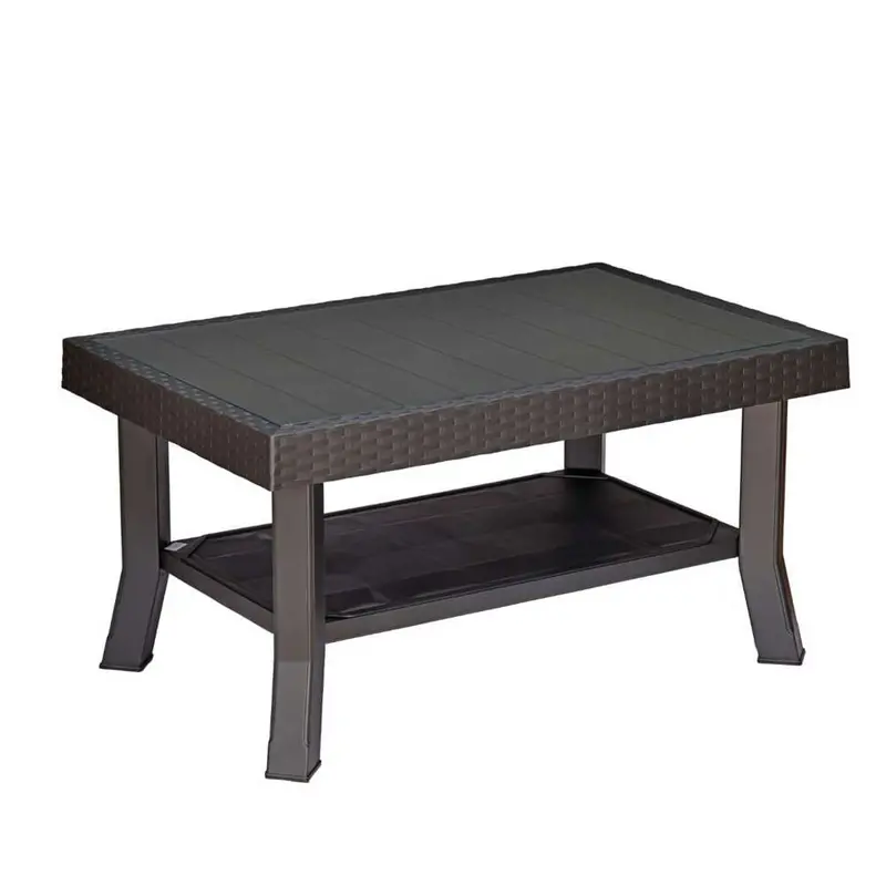 Nilkamal Weather-Resistant Outdoor Coffee Table – Charcoal Gray Finish 1
