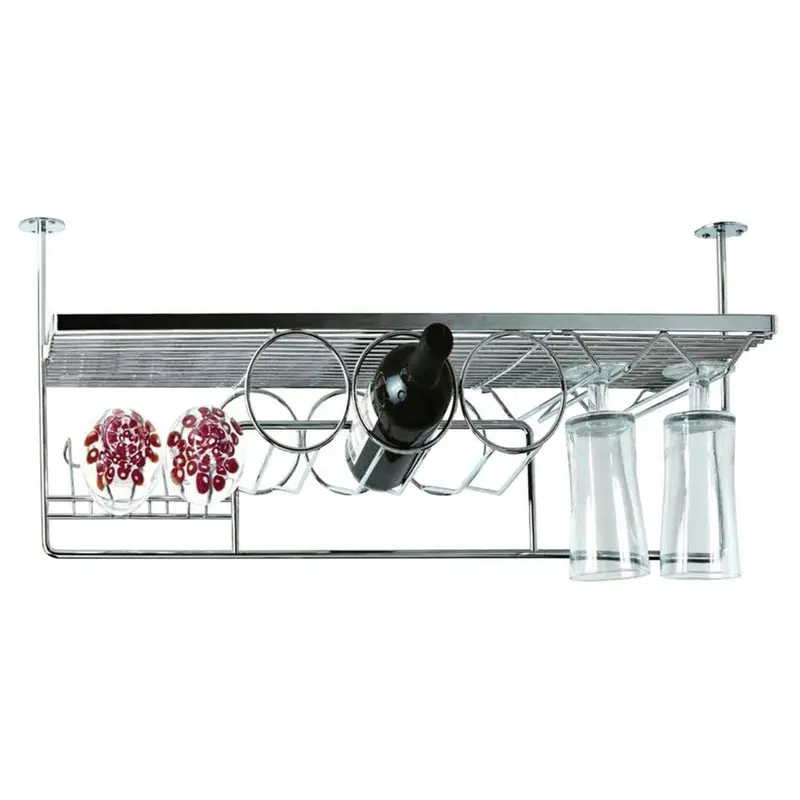 Nova Chrome Bottle And Glass Holder – 900 X 300 X 385Mm 1