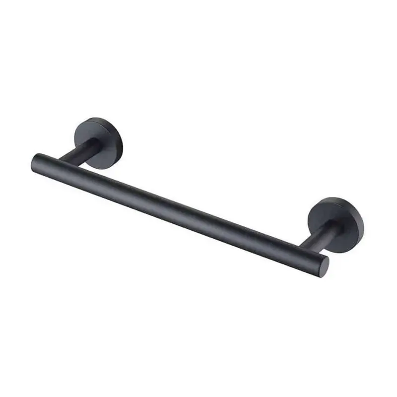 Orin Stainless Steel Matte Black Towel Rail – 310 × 80 Mm 1