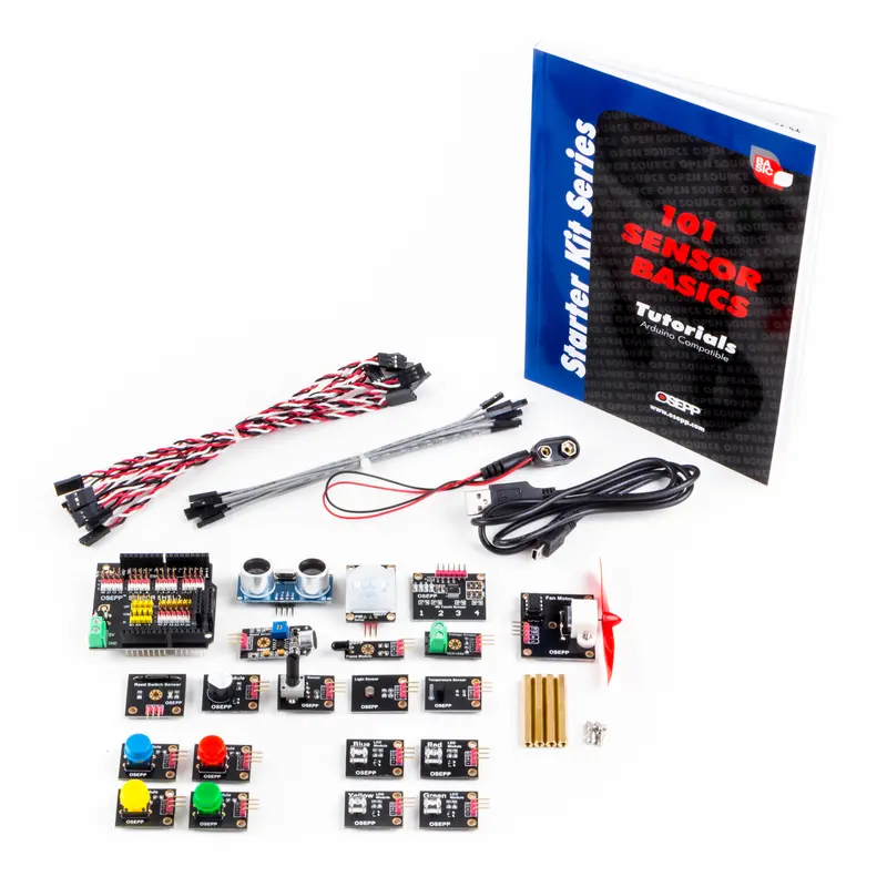 Osepp Arduino Sensor Basics Kit 101 – Hands-On Environmental Sensing Bundle 1