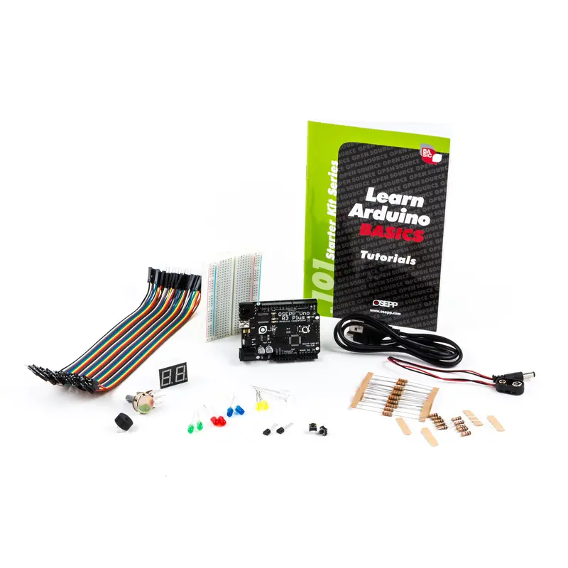 Osepp Arduino Starter Kit 101 – Uno R3 Plus + Essentials For Beginners 1