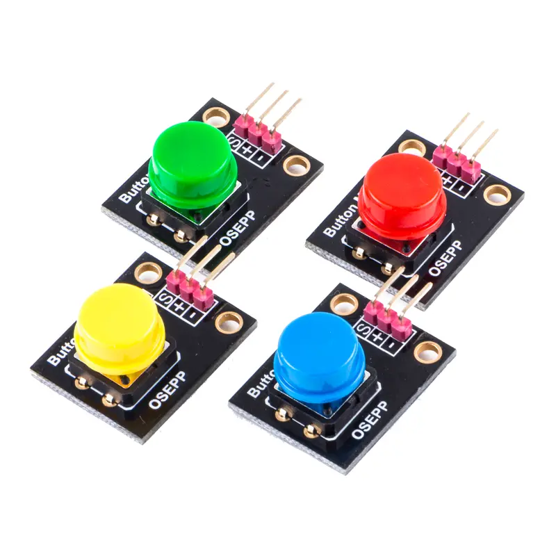 Osepp Push Button Module Kit – 4-Pack Tactile Switches For Arduino Prototyping 1