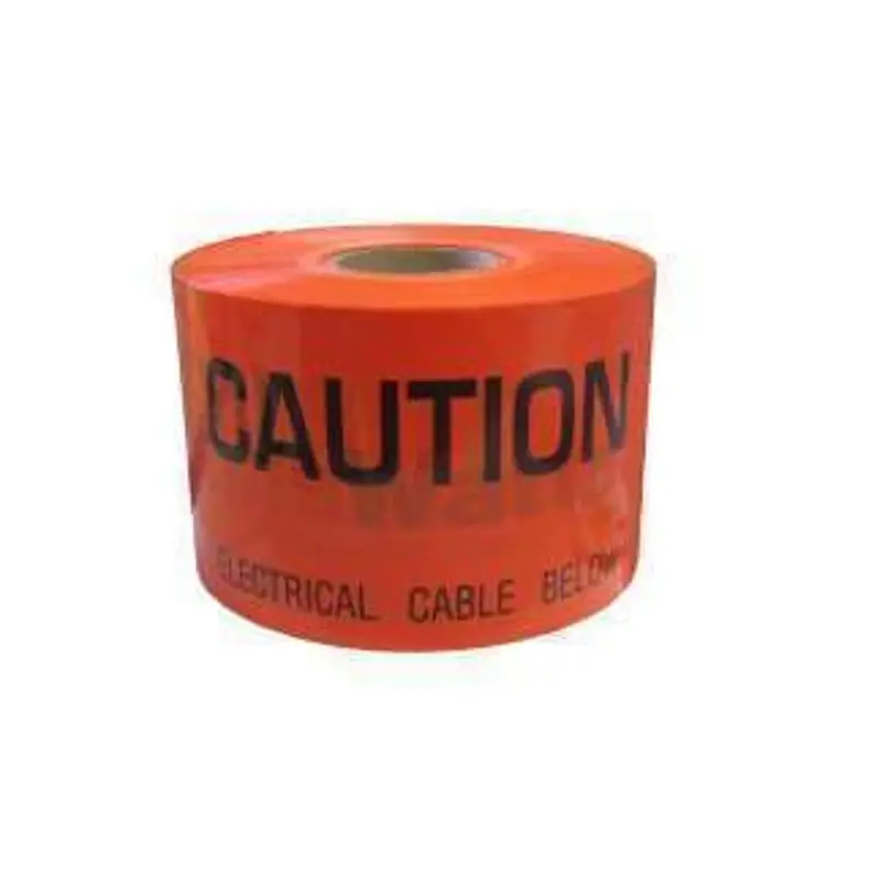 Ozlec Underground Warning Tape – High-Visibility Yellow/Black, 100M Roll 1