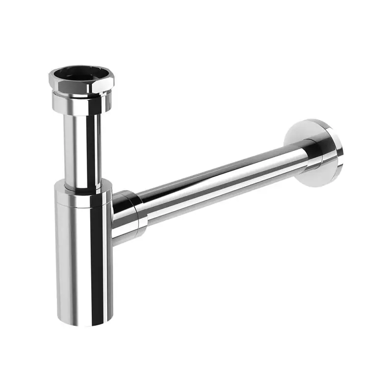 Pakai Chrome-Plated Bottle Trap – 30 X 150 X 40Mm Compact Waste Fitting 1