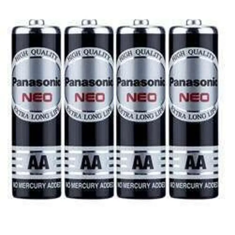 Panasonic Neo Aa Batteries – Black, Pack Of 4 1