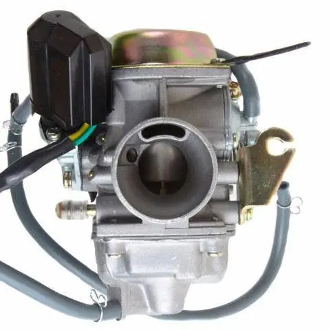 Pd24J Carburetor With Electric Choke – 24Mm Bore, Rubber Drain Line, Gy6 150Cc Ready (Version 6) 1