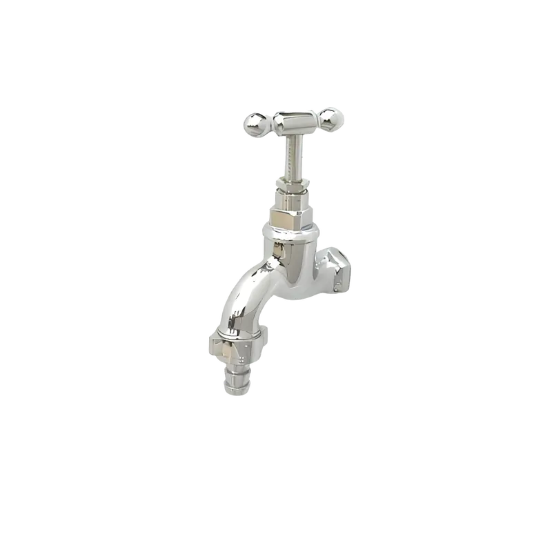 Penguin Tee-Type Hose Bib Tap – 1/2" Inlet & Outlet, Chrome Plated 1